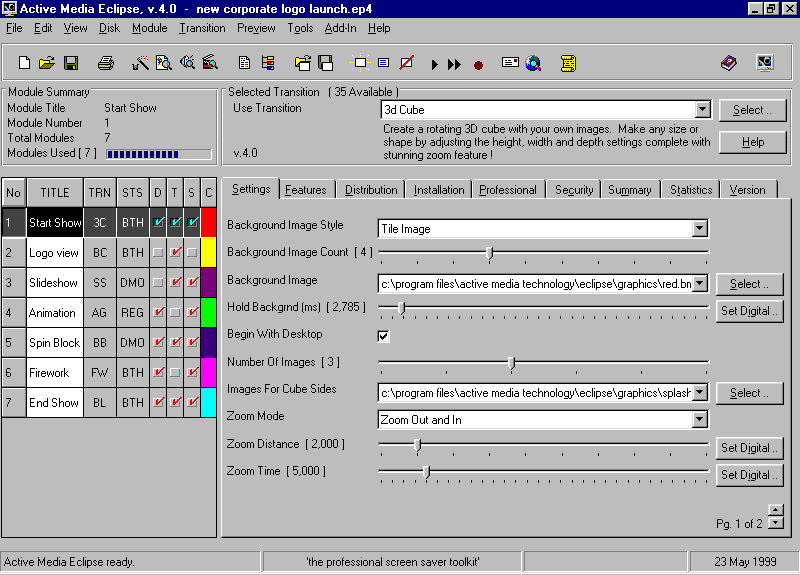 Active Media Eclipse v.4.1 Screenshot